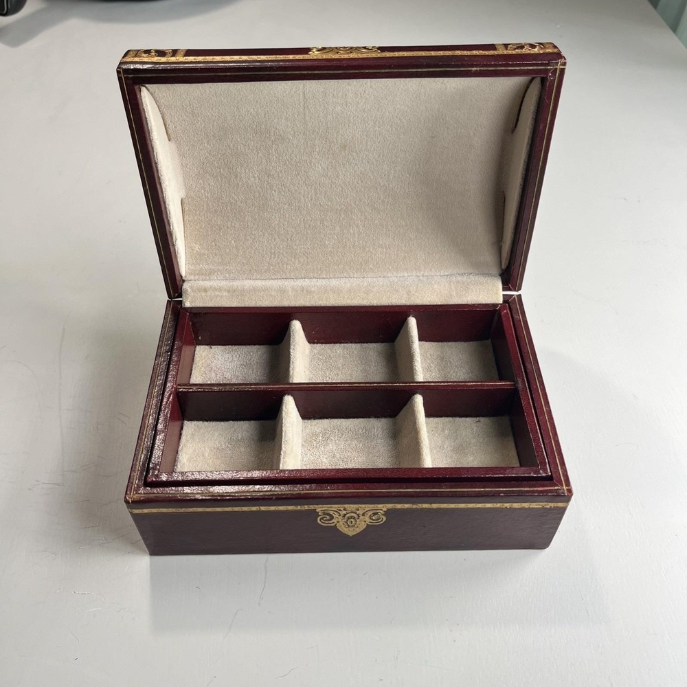 Vintage Swank Jewelry Box MCM Sweden Men's/Womens Cuff links Earrings - Picture 2 of 13